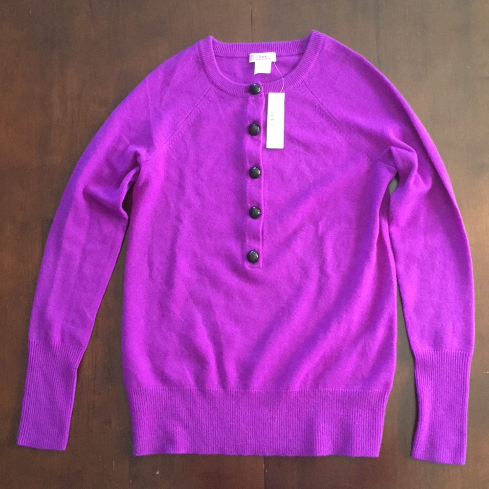 BNWT J. Crew Italian Cashmere Henley